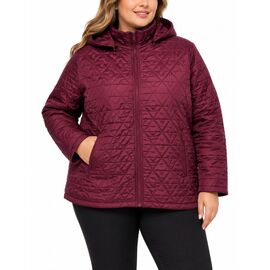 Фотография Куртка женская демисезонная 6606 wine р.3XL-7XL "Obuv OK2" недорого оптом от прямого поставщика