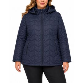 Фотография Куртка женская демисезонная 6610 blue р.3XL-7XL "Obuv OK2" недорого оптом от прямого поставщика