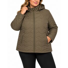 Фотография Куртка женская демисезонная 6610 khaki р.3XL-7XL "Obuv OK2" недорого оптом от прямого поставщика