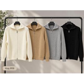 Фотография Кофта женская тёплая 959 milk р.M-XL "X-Ray" недорого оптом от прямого поставщика