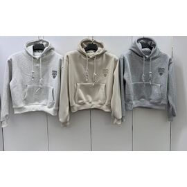 Фотография Худи женское 9818 l.grey р.M-XL "X-Ray" недорого оптом от прямого поставщика