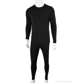 Фотография Термобельё мужское Весна/осень 4623-1501 black (4 шт. р.сетка M-2XL) "Мир" недорого оптом от прямого поставщика