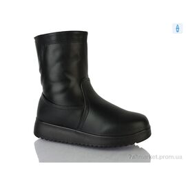 Черевики жіночі стильні Зима A236 black (8 пар р.37-42) "Ok Shoes" недорого оптом від прямого постачальника