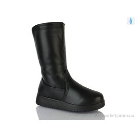 Чоботи жіночі зручні Зима 881 black (8 пар р.37-42) "Ok Shoes" недорого оптом від прямого постачальника