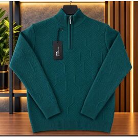 Светр чоловічий DG935 green р.XL-3XL "Dogan" недорого оптом від прямого постачальника