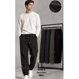 Фотография Штаны спортивные мужские утеплённые 1525-2 mix р.2XL-4XL "WELL" недорого оптом от прямого поставщика