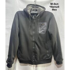 Кофта спортивна чоловіча 2360A black р.M-3XL "WELL" недорого оптом від прямого постачальника