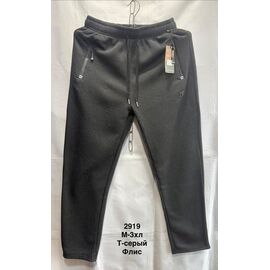 Фотография Штаны спортивные мужские утеплённые 2919 d.grey р.M-3XL "WELL" недорого оптом от прямого поставщика
