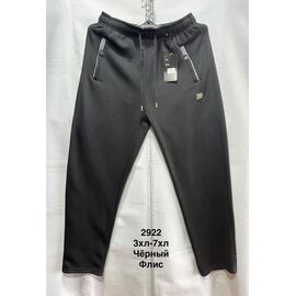 Фотография Штаны спортивные мужские утеплённые 2922 black р.3XL-7XL "WELL" недорого оптом от прямого поставщика
