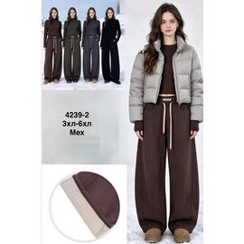 Штани спортивні жіночі теплі 4239-2 mix р.3XL-6XL "WELL" недорого оптом від прямого постачальника
