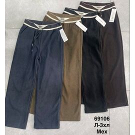 Штани спортивні жіночі теплі 69106 brown р.L-3XL "WELL" недорого оптом від прямого постачальника