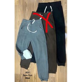 Штани спортивні жіночі теплі 832 black р.3XL-7XL "WELL" недорого оптом від прямого постачальника