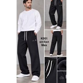 Фотография Штаны спортивные мужские утеплённые K001 black р.48-56 "WELL" недорого оптом от прямого поставщика