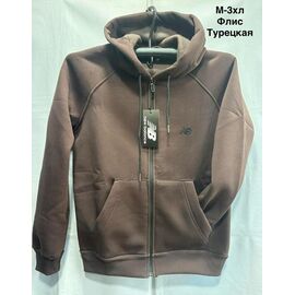 Кофта спортивна чоловіча MH1442 brown р.M-3XL "WELL" недорого оптом від прямого постачальника