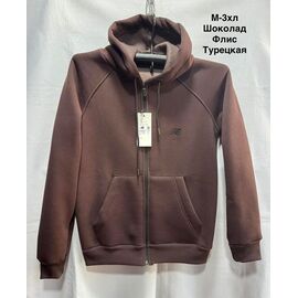 Кофта спортивна чоловіча MH1506 brown р.M-3XL "WELL" недорого оптом від прямого постачальника