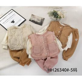 Фотография Костюм детский на девочку HH88340-5 l.beige р.1-5 "Фунтик" недорого оптом от прямого поставщика