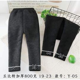 Фотография Лосины детские тёплые на девочку Y05 grey р.4-8 "Фунтик" недорого оптом от прямого поставщика