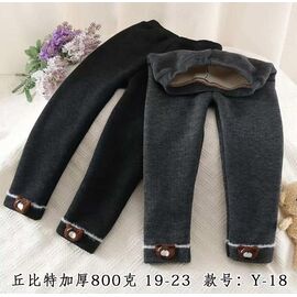 Фотография Лосины детские тёплые на девочку Y18 grey р.4-8 "Фунтик" недорого оптом от прямого поставщика