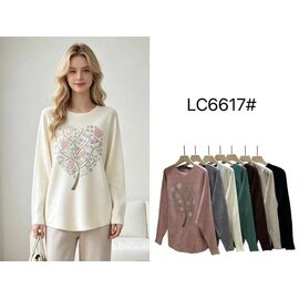 Фотография Свитер женский LC6617 mix р.48-50 "FLORA" недорого оптом от прямого поставщика