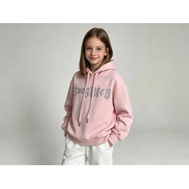 Фотография Худи детский на девочку 5915 pink р.120-170 "Yalisi" недорого оптом от прямого поставщика