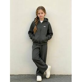 Фотография Костюм детский спортивный тёплый на девочку 5925 grey р.120-170 "Yalisi" недорого оптом от прямого поставщика