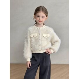 Фотография Кофта детская тёплая на девочку 936 l.beige р.90-130 "Yalisi" недорого оптом от прямого поставщика