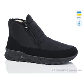 Черевики чоловічі стильні Зима 4336 чорний (6 пар р.41-45) "Lot Shoes" недорого оптом від прямого постачальника