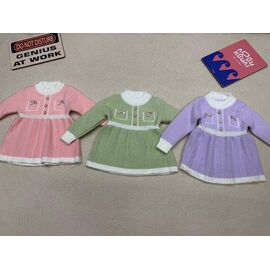 Фотография Платье детское утеплённое на девочку 359 lilac р.90-130 "Yalisi" недорого оптом от прямого поставщика