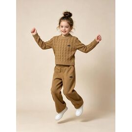Фотография Костюм детский на девочку 933 beige р.90-130 "Yalisi" недорого оптом от прямого поставщика