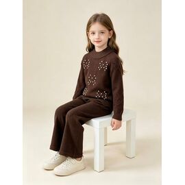 Фотография Костюм детский на девочку 935 brown р.90-130 "Yalisi" недорого оптом от прямого поставщика