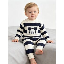 Фотография Костюм детский на мальчика 946 navy р.59-90 "Yalisi" недорого оптом от прямого поставщика