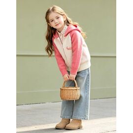 Фотография Кофта детская тёплая на девочку 358 d.pink р.110-150 "Yalisi" недорого оптом от прямого поставщика