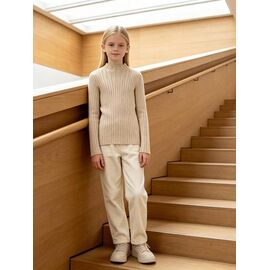 Фотография Гольф детский на девочку 712 beige р.120-160 "Yalisi" недорого оптом от прямого поставщика