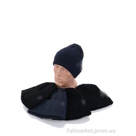 Фотография Шапка мужская Зима KA141 mix флис (5 шт. р.сетка 52-58) "Red Hat" недорого оптом от прямого поставщика