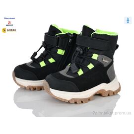 Черевики дитячі зручні Зима AB3620 black-green (8 пар р.23-28) "Clibee-Doremi" недорого оптом від прямого постачальника