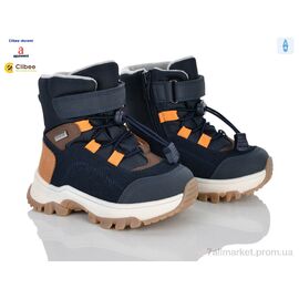 Черевики дитячі зручні Зима AB3620 navy-brown (8 пар р.23-28) "Clibee-Doremi" недорого оптом від прямого постачальника