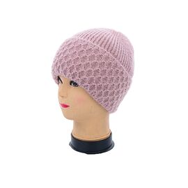 Фотография Шапка зимняя женская ABC001-2 на флісі pink р.56-60 "Angelica" недорого оптом от прямого поставщика