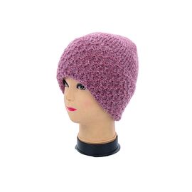 Фотография Шапка зимняя женская ABC001-5 на флісі pink р.56-60 "Angelica" недорого оптом от прямого поставщика
