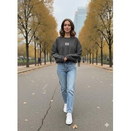 Светр жіночий 1702-2 grey р.S-L "Newe" недорого оптом від прямого постачальника