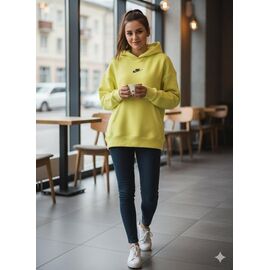 Худі жіноче 34-1 yellow р.S-L "Newe" недорого оптом від прямого постачальника