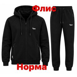 Фотография Костюм спортивный мужской 15178 black р.S-2XL "Alex Clothes" недорого оптом от прямого поставщика