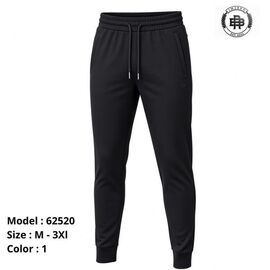 Фотография Штаны спортивные мужские утеплённые 62520-1 black р.M-3XL "2BRO" недорого оптом от прямого поставщика