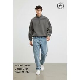 Фотография Свитер мужской 8128 grey р.M-2XL "2BRO" недорого оптом от прямого поставщика