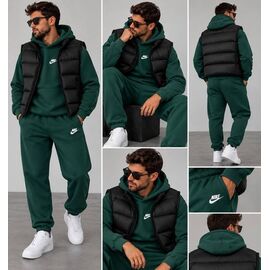Фотография Костюм спортивный мужской 1663-1 green р.48-54 "Alisa Brand" недорого оптом от прямого поставщика