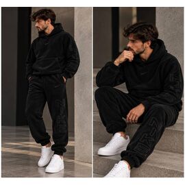 Фотография Костюм спортивный мужской 1746 black р.48-54 "Alisa Brand" недорого оптом от прямого поставщика