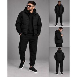 Фотография Костюм спортивный мужской 1749 black р.48-54 "Alisa Brand" недорого оптом от прямого поставщика