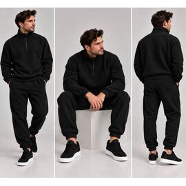Фотография Костюм спортивный мужской 1750 black р.48-54 "Alisa Brand" недорого оптом от прямого поставщика