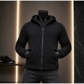 Фотография Кофта спортивная мужская 1772 black р.48-52 "Alisa Brand" недорого оптом от прямого поставщика