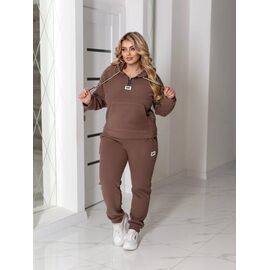Костюм спортивний жіночий 970-1 brown р.48-62 "Alisa Brand" недорого оптом від прямого постачальника