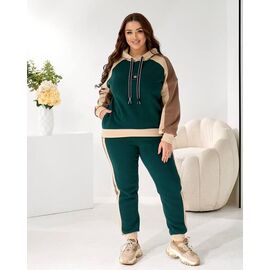 Костюм спортивний жіночий 972 green р.48-62 "Alisa Brand" недорого оптом від прямого постачальника